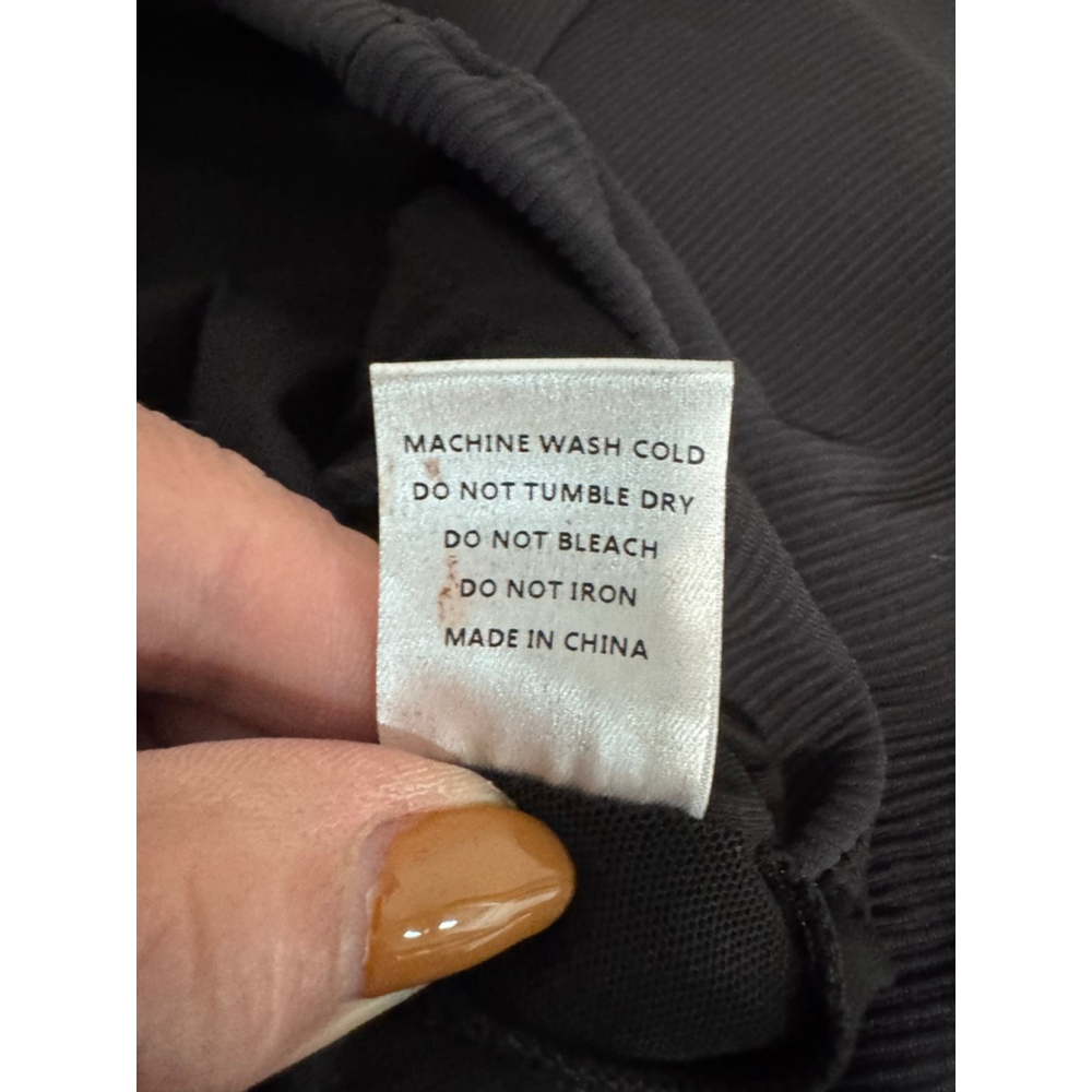 Women's Werk Black Ribbed Crop Top L - Picture 10 of 11